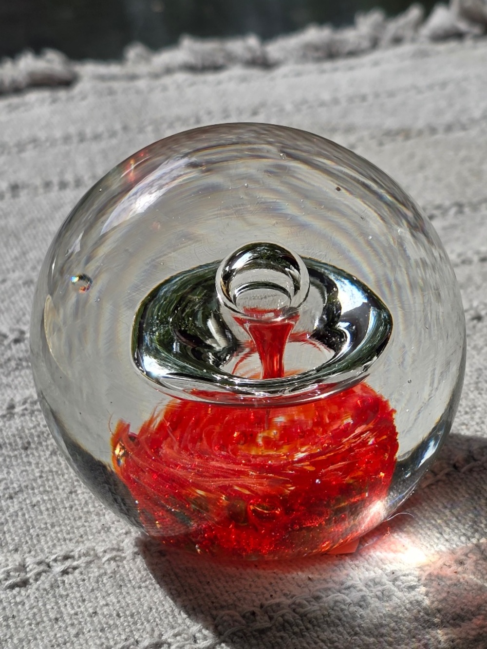 Vintage Hand-Blown Glass Sphere